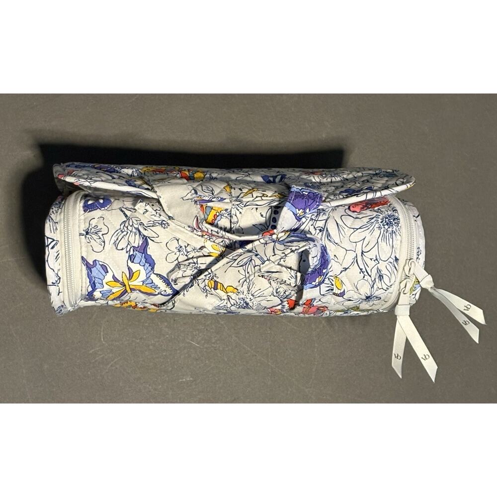 Vera Bradley Coast Breezy Butterflies Grand Hanging Organizer Travel Makeup Bag - Picture 9 of 13